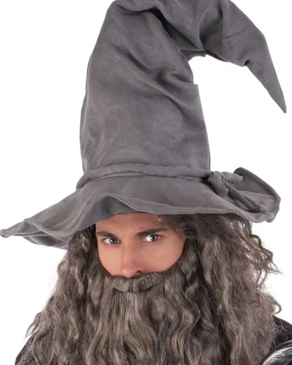 Tomfoolery Grey Wired Wizard Hat> Halloween Accessories