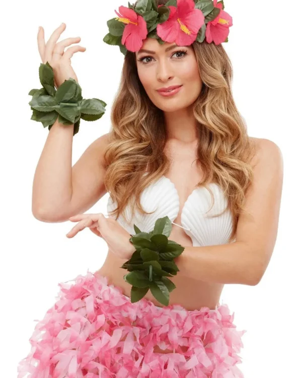 Smiffys Hawaiian Luau Tiki Headband And Bracelets Set> Halloween Hats