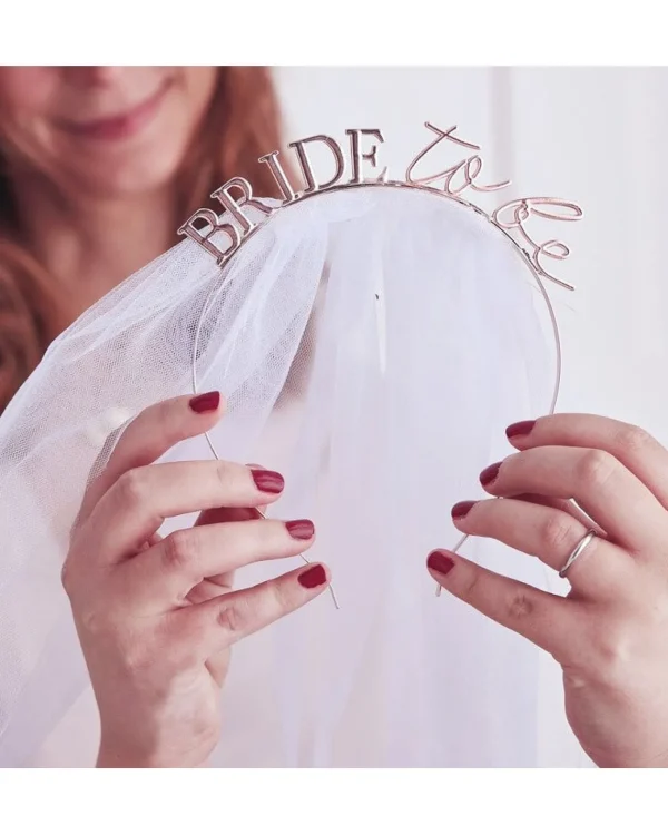 Amscan AU Hen Party Metal Bride To Be Headband With Veil> Halloween Hats