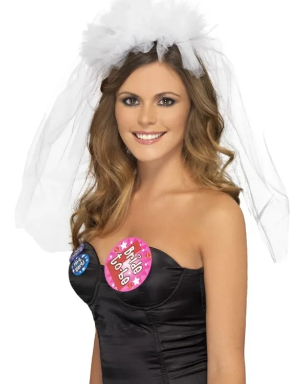 Smiffys Hens Night Veil Headband> Halloween Hats