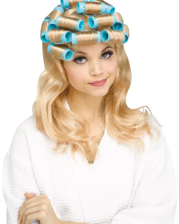 Fun World Housewife Curlers Blonde Wig> Halloween Wigs