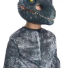 Rubies Jurassic World 2 Velociraptor Blue Moveable Jaw Kids Mask> Halloween Accessories