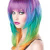 California Costumes Kaleidoscope Rainbow Multicoloured Wig> Halloween Wigs