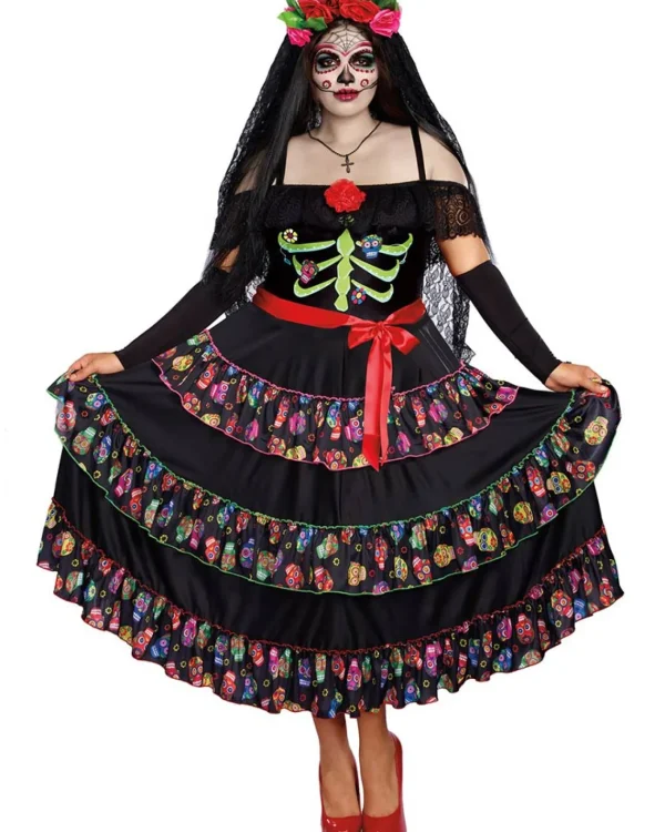 Dreamgirl International Lady Of The Dead Plus Size Womens Costume>Women Women's Costumes