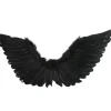 Tomfoolery Large Black Feather Wings> Halloween Accessories