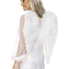 Smiffys Large White Feather Angel Wings 60Cm> Devils &Amp; Angels