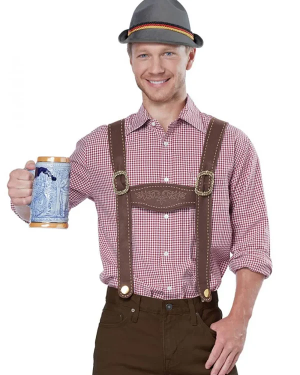 California Costumes Lederhosen Suspenders And Hat Kit> Halloween Hats