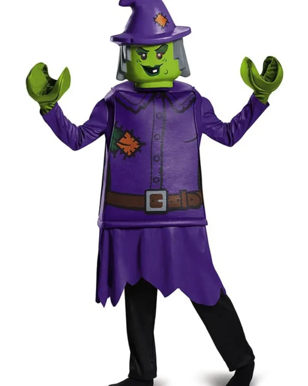 Disguise Lego Minifigures Witch Deluxe Girls Costume>Kids Kids Costumes