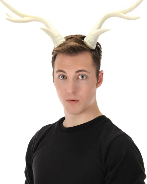 Elope Light-Up Deer Antler White Lumenhorns> Halloween Hats