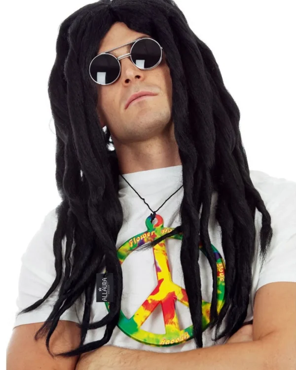 Allaura Wigs and Hair Long Black Dreadlocks Wig> Halloween Wigs