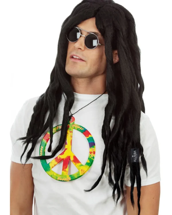 Allaura Wigs and Hair Long Black Dreadlocks Wig> Halloween Wigs