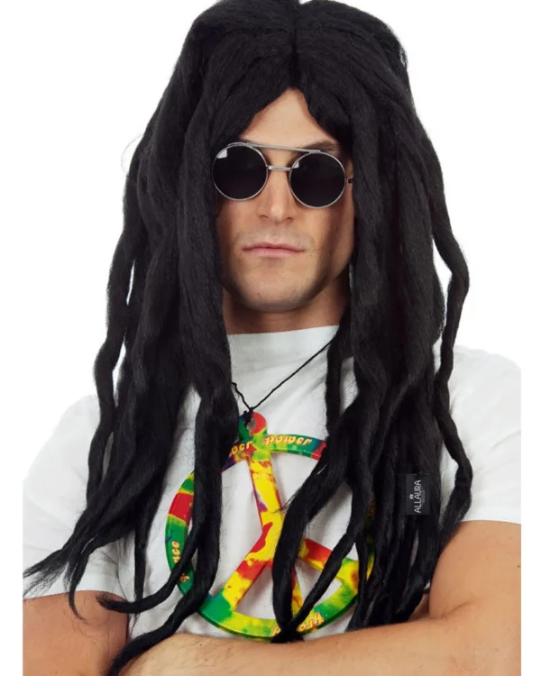 Allaura Wigs and Hair Long Black Dreadlocks Wig> Halloween Wigs