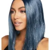 Leg Avenue Long Midnight Blue Tinsel Bob Wig> Halloween Wigs