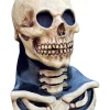 Ghoulish Productions Long Neck Skull Bone Deluxe Mask> Halloween Masks