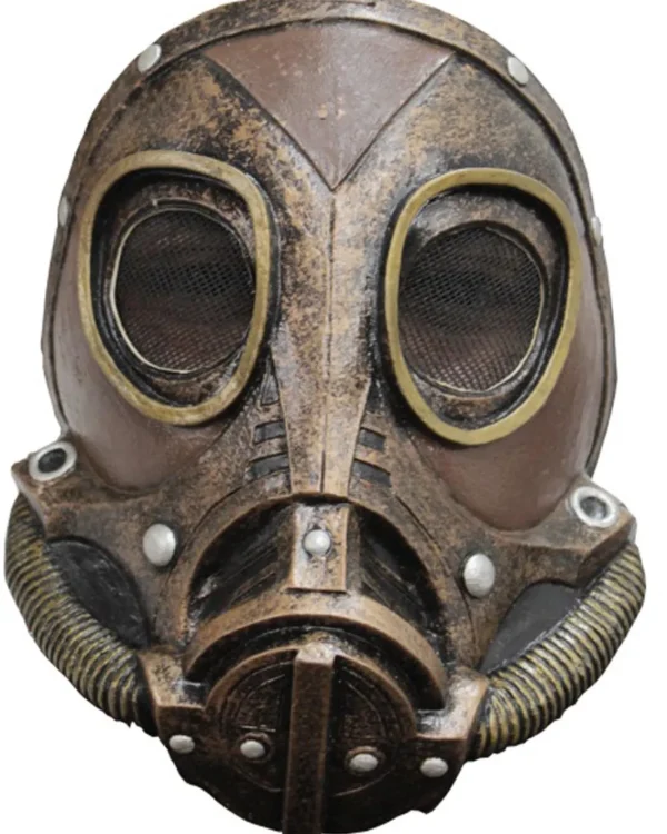 Ghoulish Productions M3A1 Brown Steampunk Gas Mask> Halloween Masks