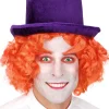 Tomfoolery Mad Purple Velvet Top Hat> Halloween Accessories