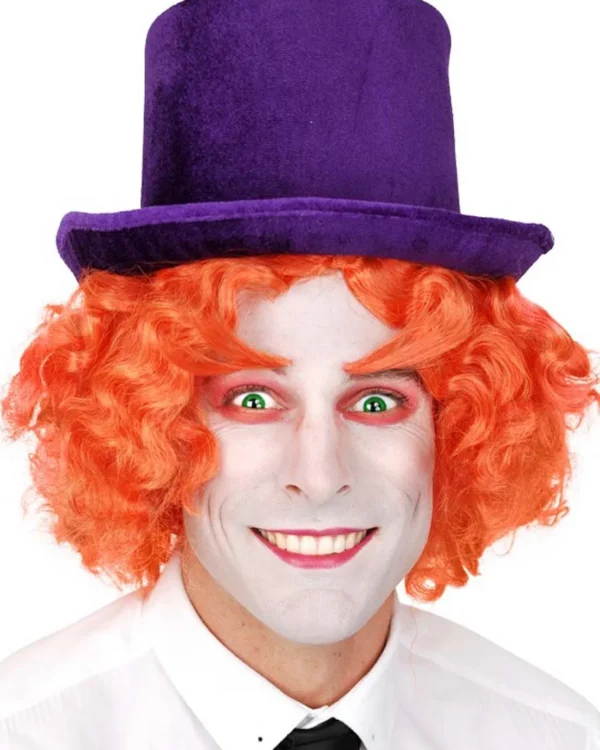 Tomfoolery Mad Purple Velvet Top Hat> Halloween Accessories