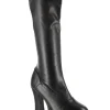 Ellie Shoes Matte Black Patent Platform Go Go Womens Boots> Saints &Amp; Sinners