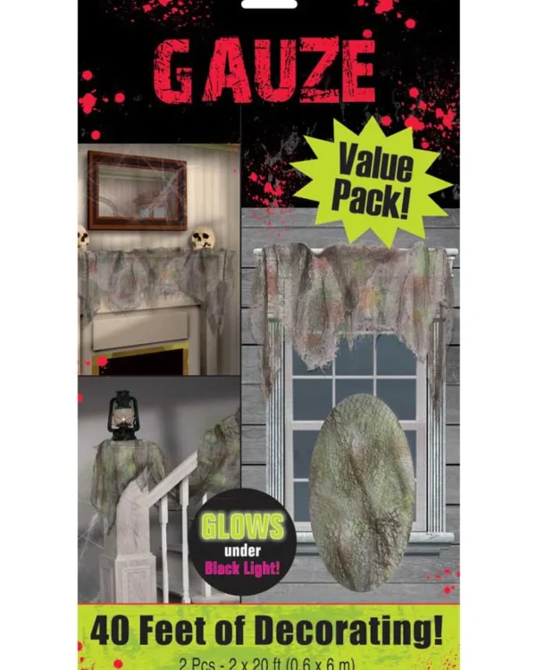 Amscan AU Mega Pack Grey Gauze Fabric 6M> Zombie Apocolypse