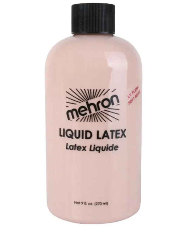 Tomfoolery Mehron Light Flesh Coloured Liquid Latex 270Ml> Halloween Accessories