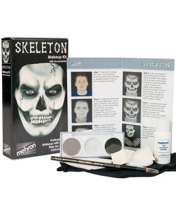 Tomfoolery Mehron Skeleton Character Makeup Kit> Halloween Accessories