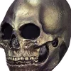 Ghoulish Productions Metallic Gold Skull Deluxe Mask> Halloween Masks