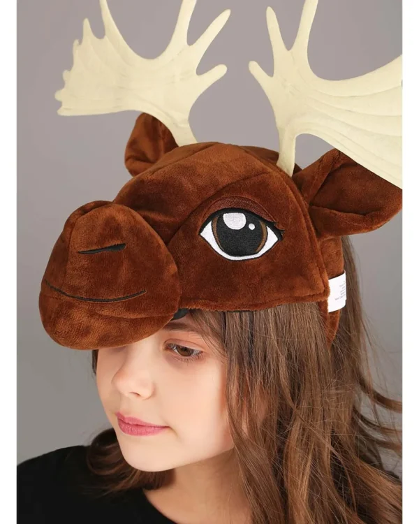 Elope Moose Plush Deluxe Headband> Halloween Hats