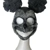 Sarah Mudle Mouse Black And White Half Mask> Halloween Masks