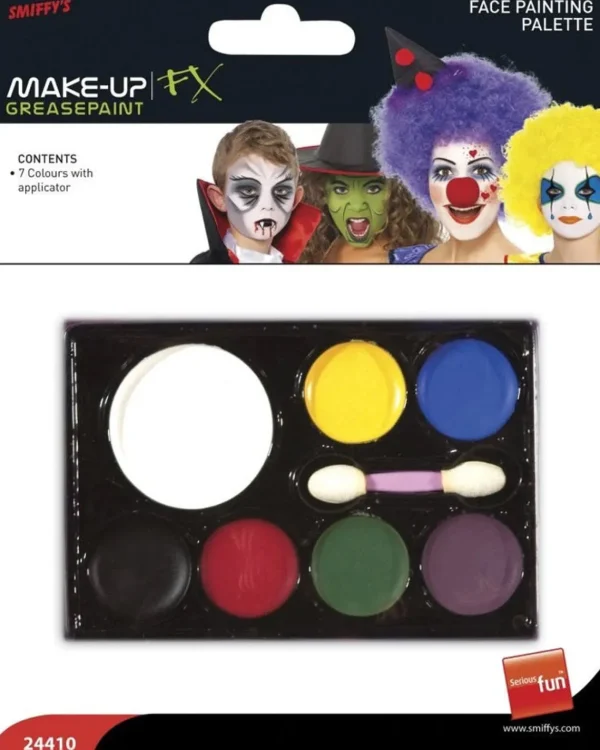 Smiffys Multi Colour Face Painting Palette> Halloween Accessories