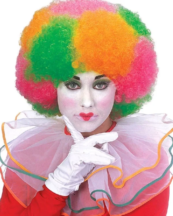 Rubies Multi Colour Neon Clown Wig> Halloween Wigs