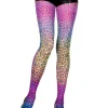 Music Legs Multicoloured Leopard Print Opaque Tights> Halloween Hosiery