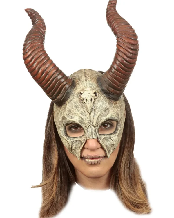 Ghoulish Productions Mythical Horned Skull Mask> Halloween Masks