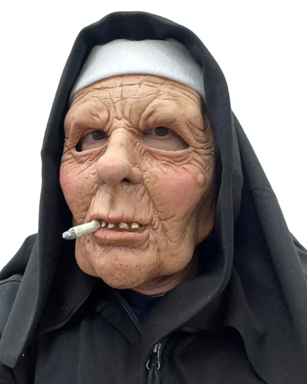 Zagone Studios Nasty Habit Nun Hooded Premium Mask> Halloween Masks