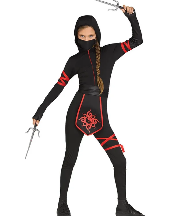 Fun World Ninja Warrior Girls Costume>Kids Kids Costumes