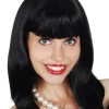 Tomfoolery Norah Black Wig With Fringe> Halloween Wigs