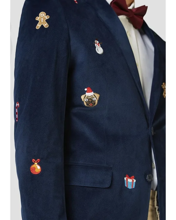 Opposuits Opposuit Christmas Icons Navy Deluxe Mens Blazer> Opposuits