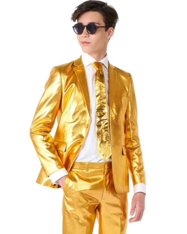 Opposuits Opposuit Groovy Gold Premium Teen Boys Costume> Opposuits