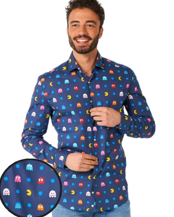 Opposuits Opposuit Pixel Pac Man Mens Shirt> Opposuits