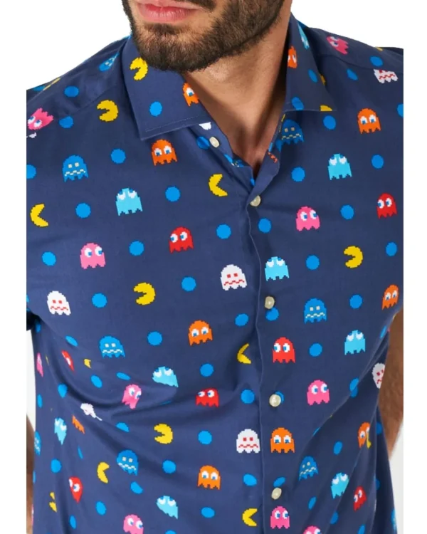 Opposuits Opposuit Pixel Pac Man Mens Shirt> Opposuits