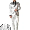 Opposuits Opposuit Shiny Silver Premium Mens Suit> Opposuits