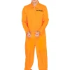 * Orange Prisoner Jumpsuit Adult Costume>Men Men's Costumes