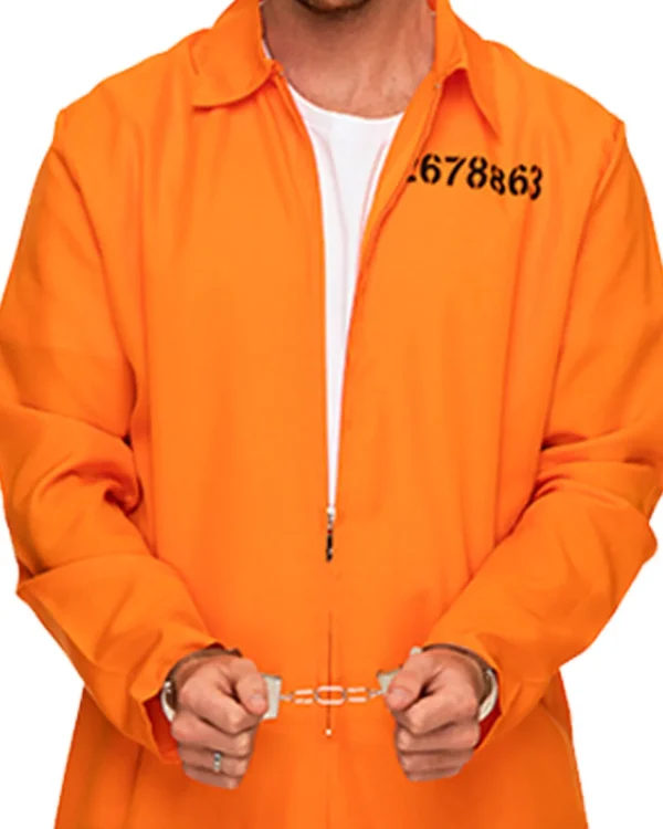 * Orange Prisoner Jumpsuit Adult Costume>Men Men's Costumes