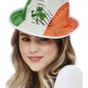 Smiffys Paddys Day Irish Flag Sequin Trilby Hat> Halloween Hats