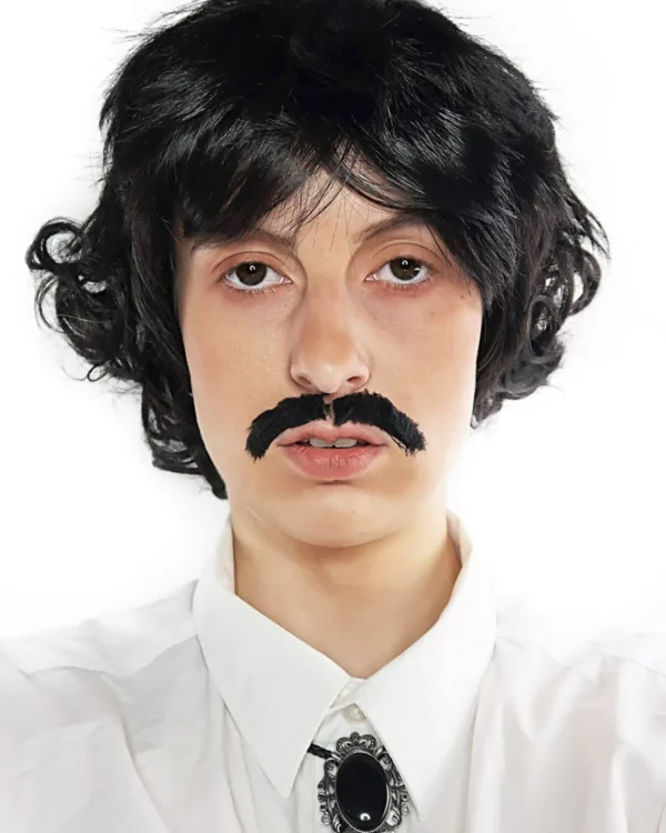 The Wig Outlet Pedro Black Wig And Moustache Set> Halloween Wigs