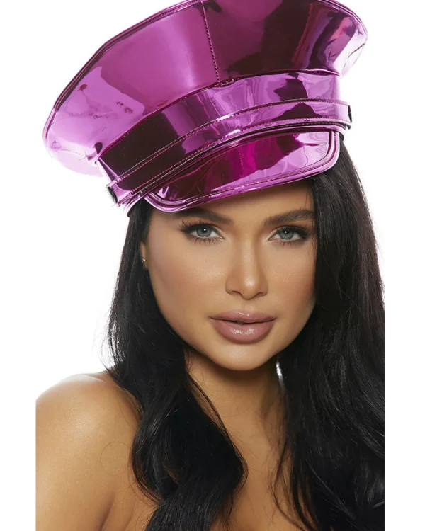 Forplay Pink Metallic Cop Hat> Halloween Hats