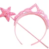 Fairy Girls Princess Sparkle Light Pink Wand And Tiara Set> Halloween Hats