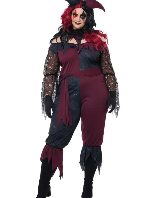 California Costumes Psycho Jester Plus Size Womens Costume>Women Women's Costumes