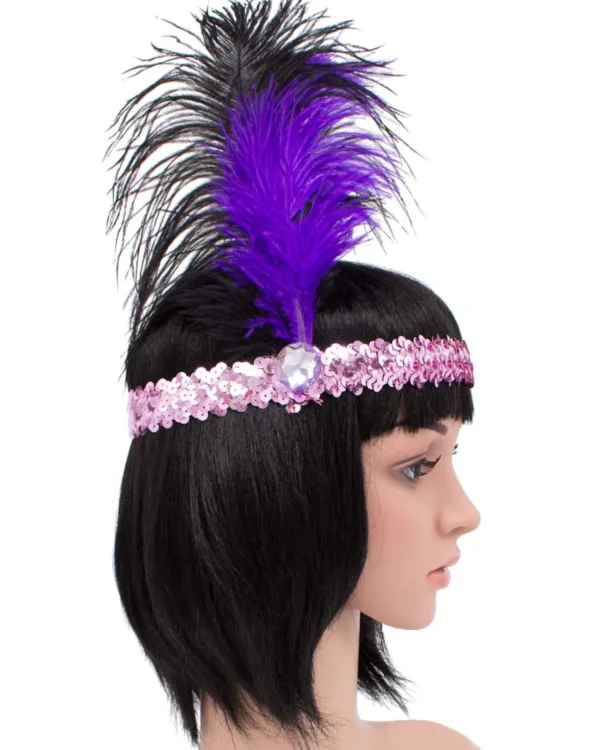 Sweidas Purple Sequin Headband> Halloween Hats