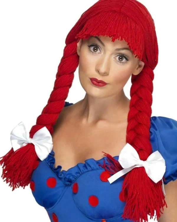 Smiffys Rag Doll Pigtails With Bows Wig> Halloween Accessories