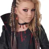 California Costumes Red Clip In Braids> Halloween Accessories